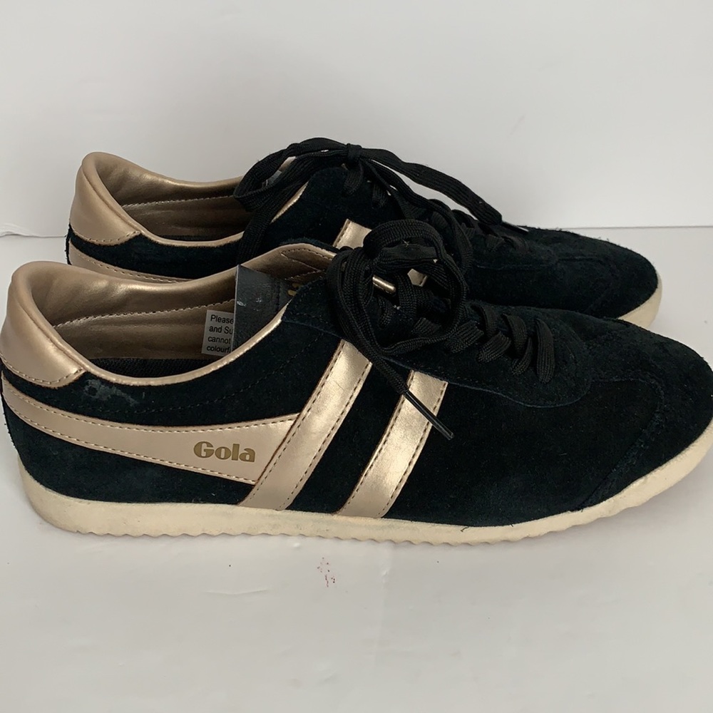 Gola Women’s Bullet Pearl Suede Sneakers Black 8